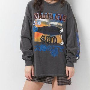 Under the sun long sleeve graphic t shirt